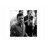 The American singer Elvis Presley during a recording session in 1956. (Print Only) thumbnail