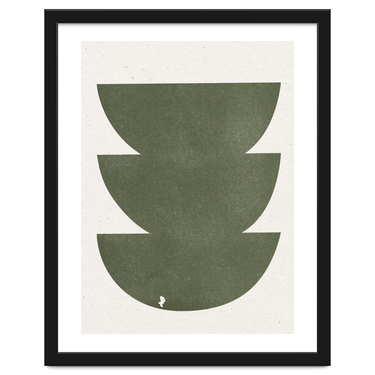 GREEN WATERCOLOR SHAPES NO.3