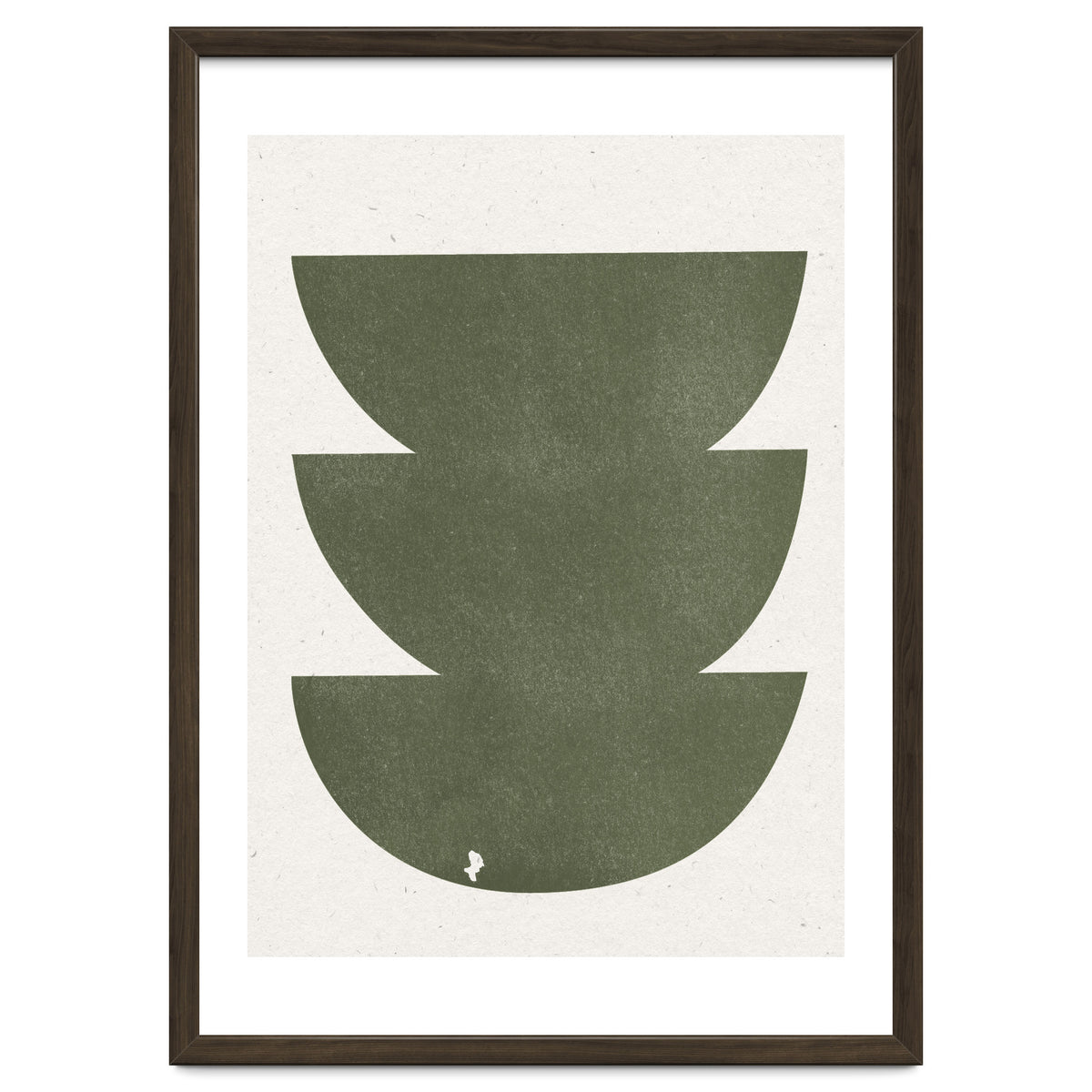 GREEN WATERCOLOR SHAPES NO.3