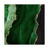 Green & Gold Agate Texture 01  (Print Only) thumbnail