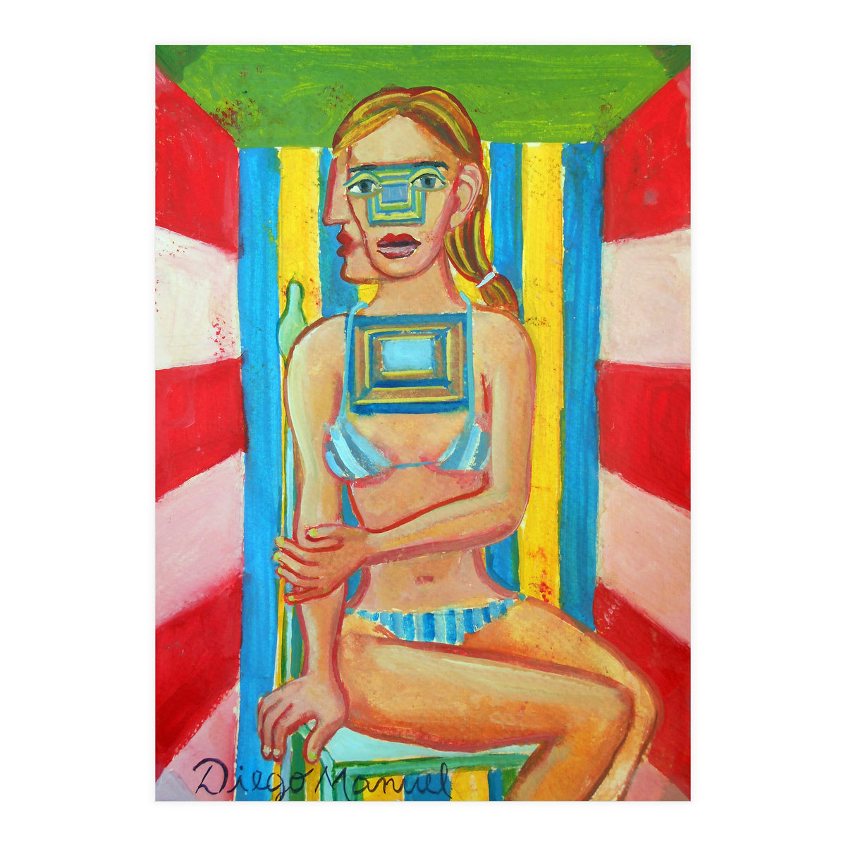 Mujer En La Silla 9 (Print Only)