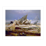 'The Sea of Ice', c. 1823-1824,  Oil on canvas, 96.7 x 126.9 cm. (Print Only) thumbnail