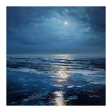 Midnight Blue Moonlit Seascape (Print Only) thumbnail