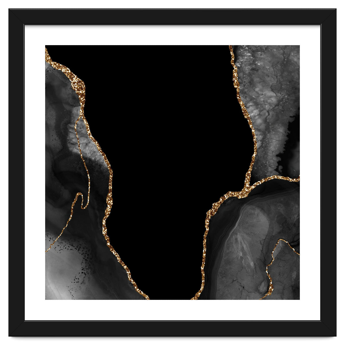 Black & Gold Agate Texture 03