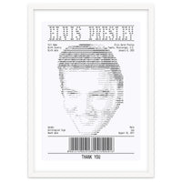 Receipt Art Elvis Presley