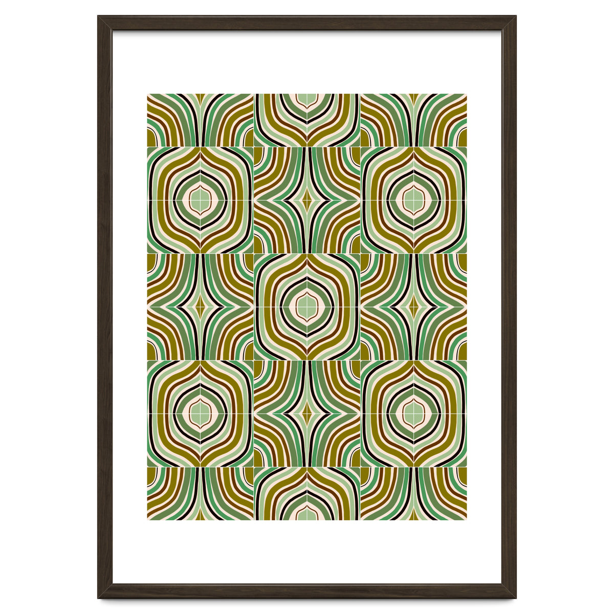 Jade Retro Rainbow Tiles