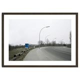 Street light on the curving road thumbnail