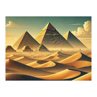 Vintage Egypt, Pyramids Of Giza Poster (Print Only)