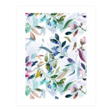 Watercolor Tranquility Leaves Mauve (Print Only) thumbnail