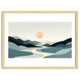 Serene Horizon: Minimalist Organic Landscape thumbnail