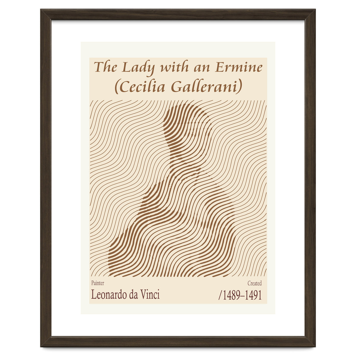 The Lady With An Ermine (cecilia Gallerani) – Leonardo Da Vinci (1489–1491)