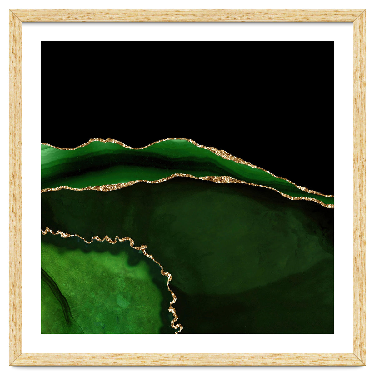 Green & Gold Agate Texture 05