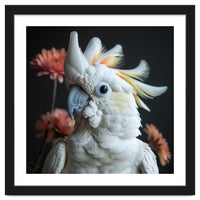 Beautiful Cockatoo Parrot With Yellow Crest