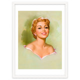 Pinup Blonde Girl Portrait thumbnail