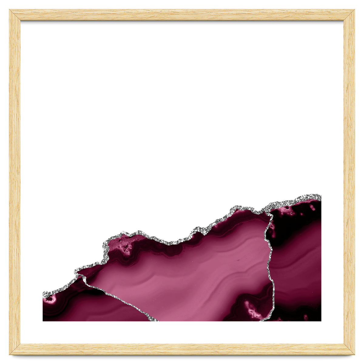 Burgundy & Silver Agate Texture 13