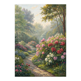 Sunlit Spring Garden Path Oil Painting (Print Only) thumbnail