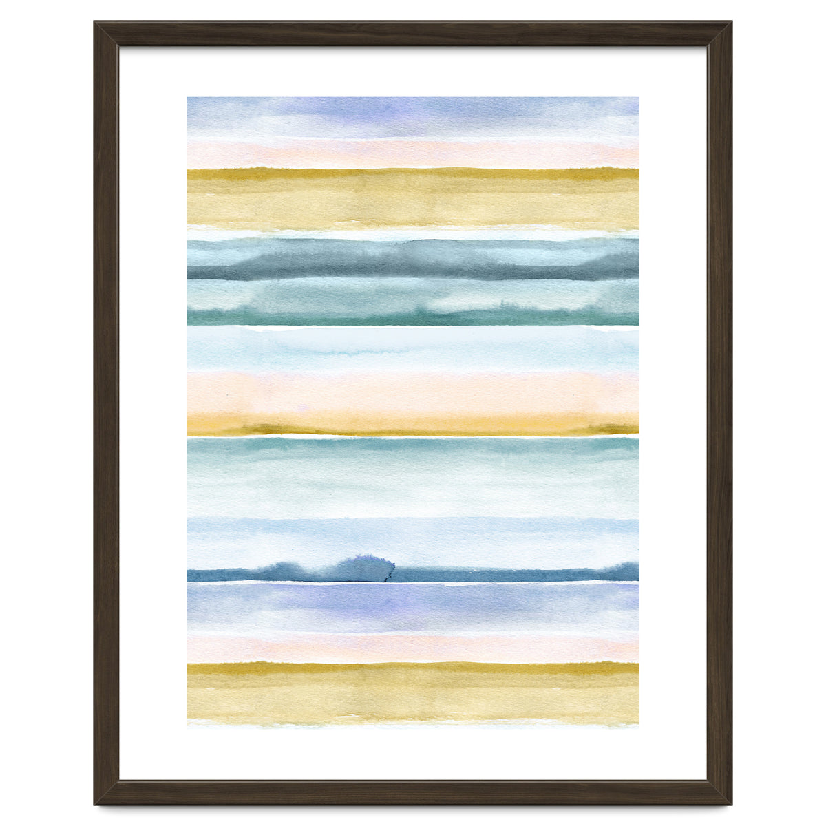 Relaxing Calm Stripes Blue Yellow