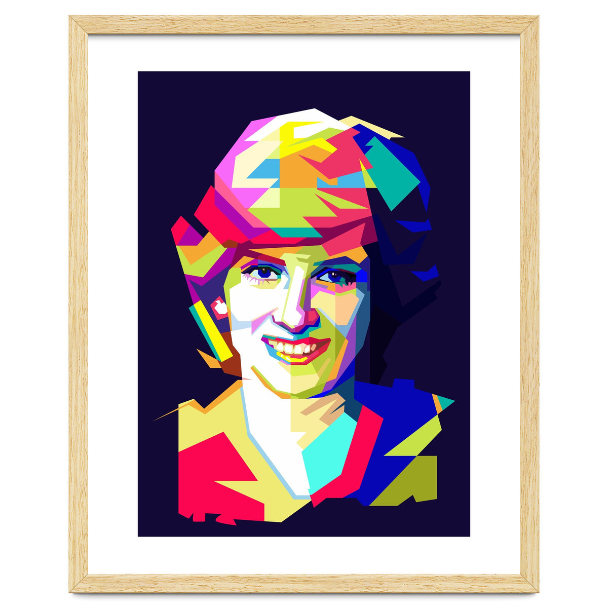 Lady Diana Princes Of Wales Pop Art WPAP