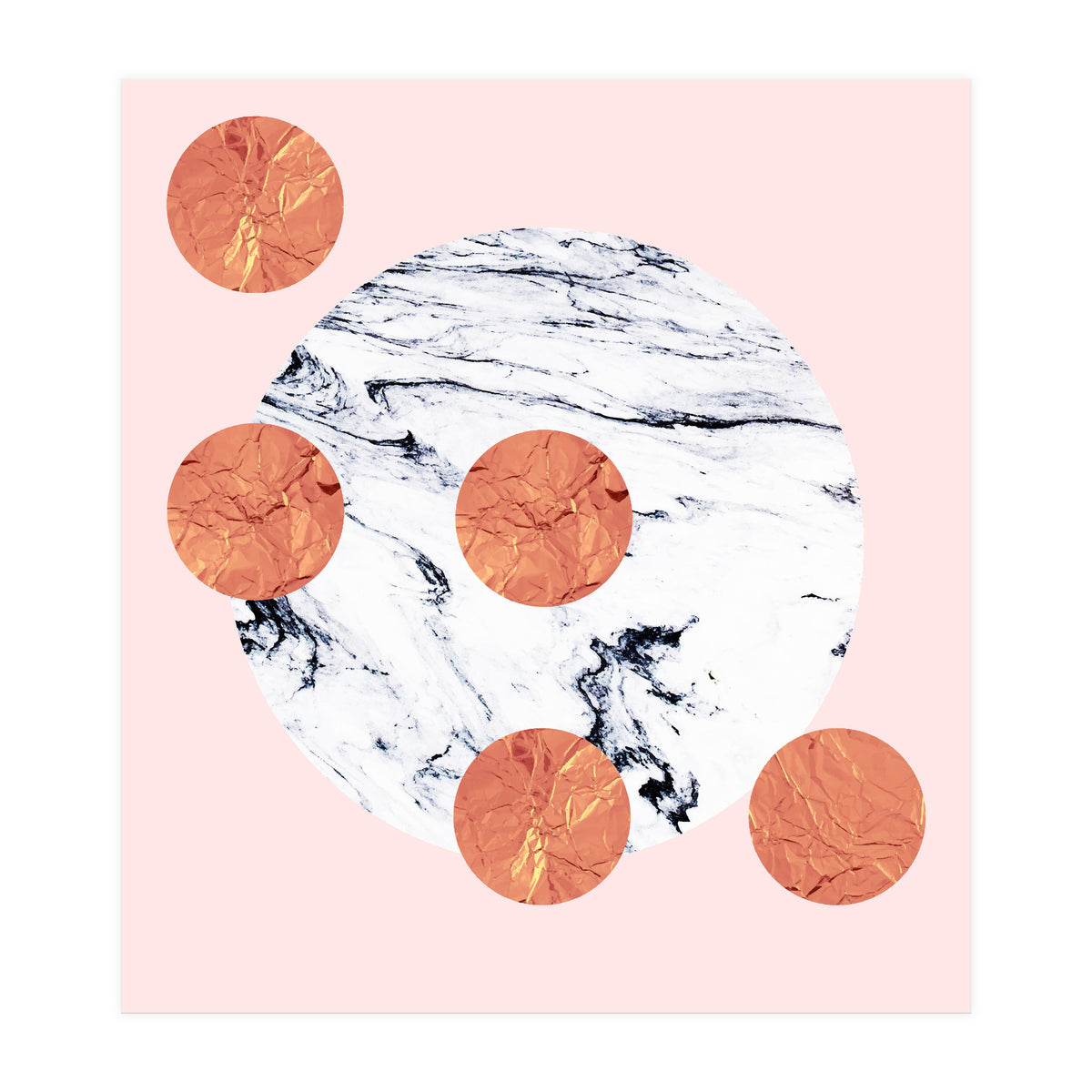 Marble + Pink + Copper (Print Only)
