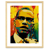 Malcolm X Colorful Abstract Art 2 thumbnail