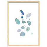 Watercolor Aqua Abstract Spots I thumbnail