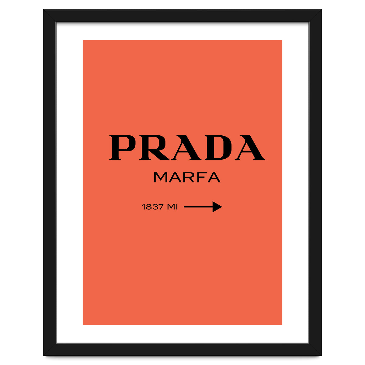 Prada Marfa, Fashion Sign Poster, Chic Decor,