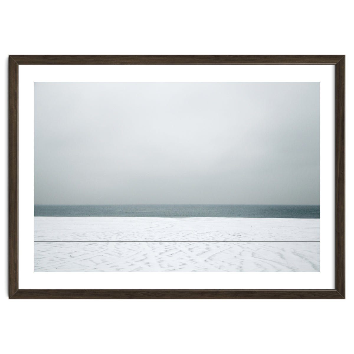 Winter seascape - Snow beach