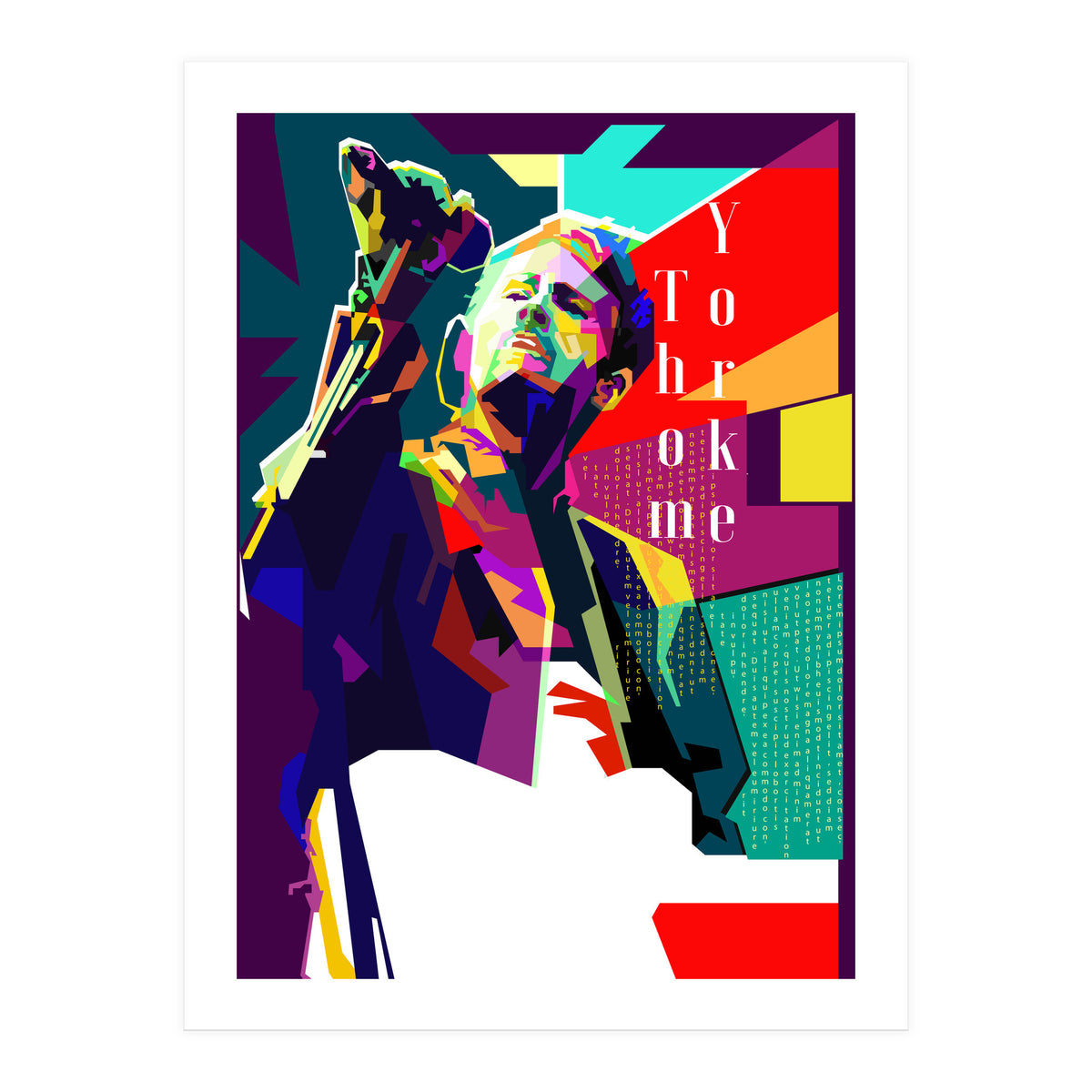 Thom Yorke Singer Musician Pop Art WPAP (Print Only)