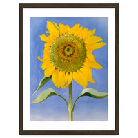 Georgia O’Keeffe – Sunflower, New Mexico (1935) | Bold Modernist Floral Painting Inspired by the American Southwest