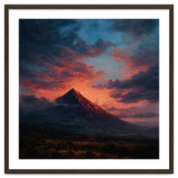 Majestic Mountain Peak at Sunset
