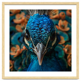 Close Up Portrait Of A Peacock Head thumbnail
