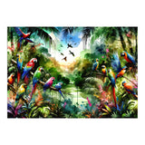 Watercolor Tropical Birds In The Jungle (Print Only) thumbnail