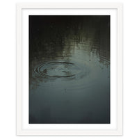 Moody Rain Puddle Ripples Oil Painting
