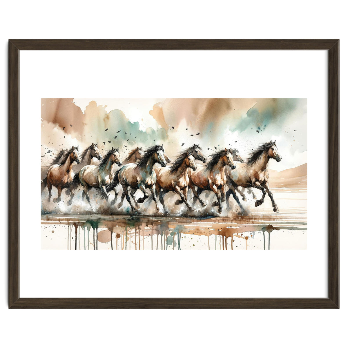 Running Horses Panorama