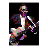 Howlin Wolf American Blues Guitarist Colorful (Print Only) thumbnail