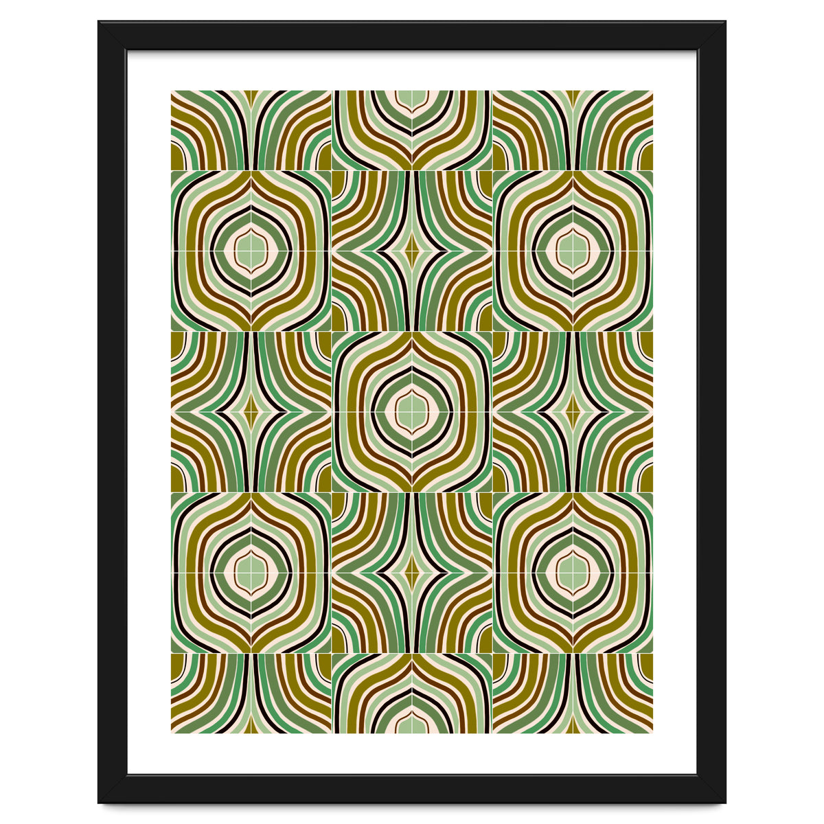 Jade Retro Rainbow Tiles