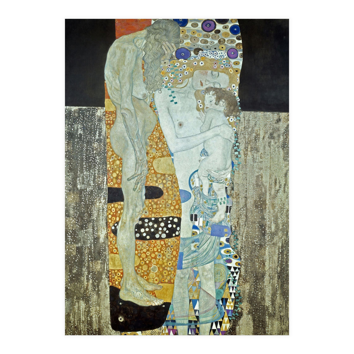 'The Three Ages of Woman', 1905, Oil on canvas, 180 x 180. (Print Only)