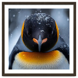 Close Up King Penguin In The Snow thumbnail