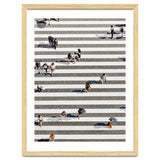 Rain Crossing | Polka Dots Zebra Crossing On The Street | Rain Eclectic Modern Graphic Design thumbnail