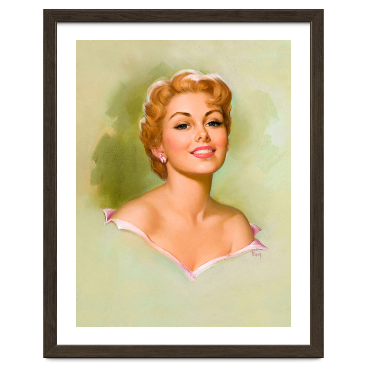 Pinup Blonde Girl Portrait