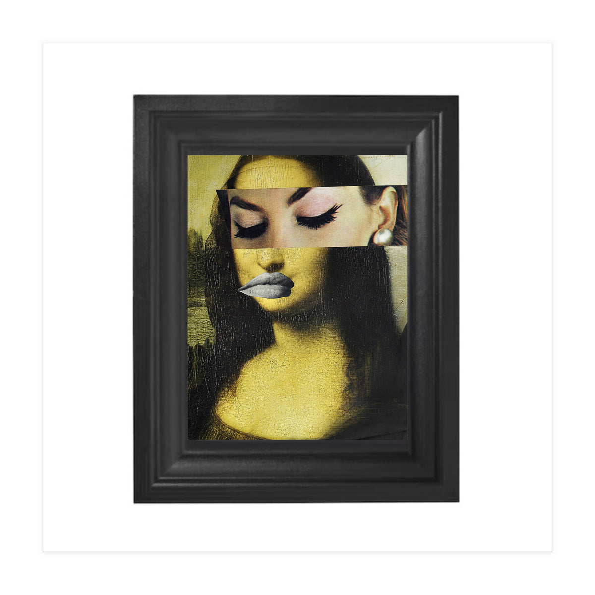 Monnalisa 2.0 - Print of paper Collage (Print Only)