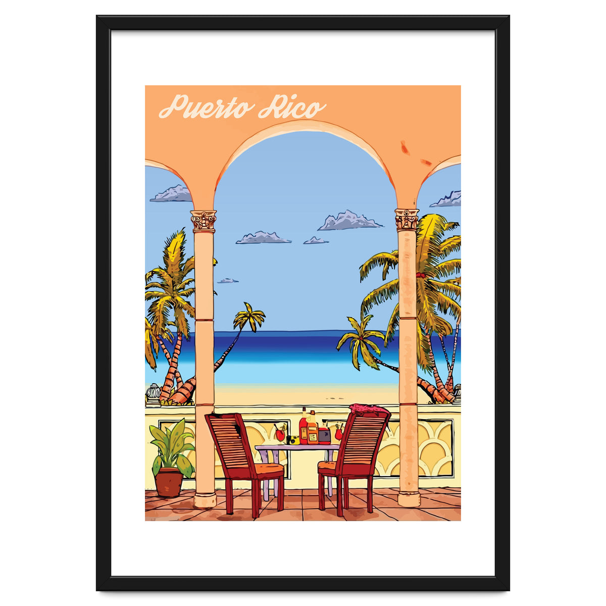 View on Puerto Rico Coast