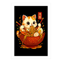 Ramen Cute Cat (Print Only)