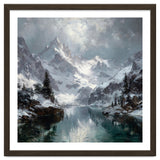 Majestic Snow-Capped Alpine Peaks Reflecting thumbnail