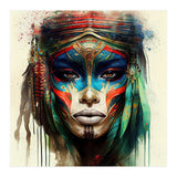 Turquoise Warrior Woman Portrait (Print Only) thumbnail