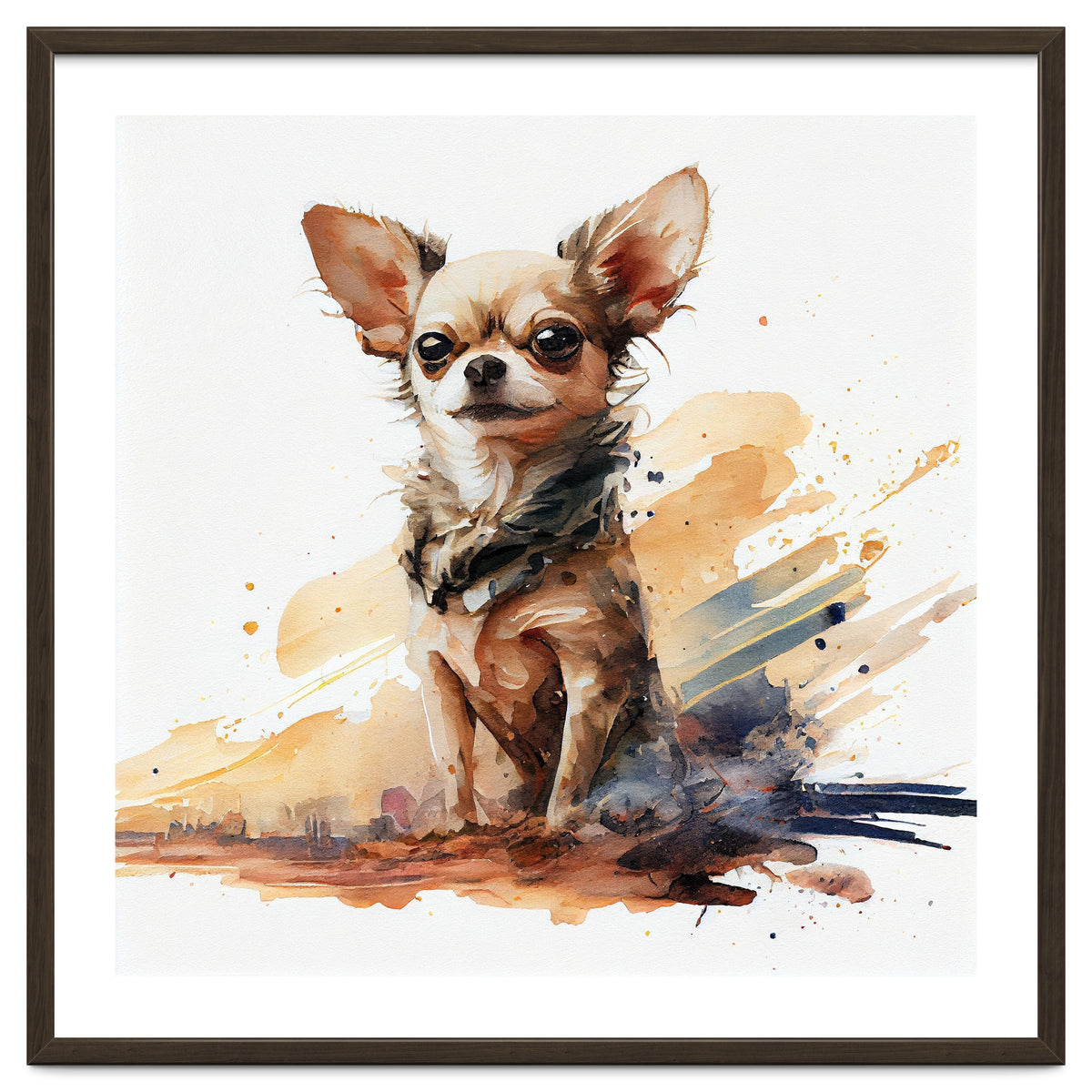 Watercolor Chihuahua Dog