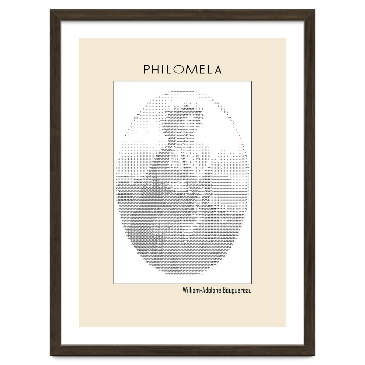 Philomela – William Adolphe Bouguereau (1861) – Ascii Art
