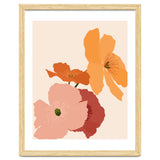 Autumn Wildflowers, Botanical Illustration Vintage Classy, Bohemian Floral Blossom Plants Bloom, Pastel Flowers Garden Nature thumbnail