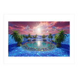 Oasis of Dreams: Surreal Tropical Landscape (Print Only) thumbnail