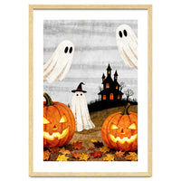 Spooky Halloween Ghost Pumpkin